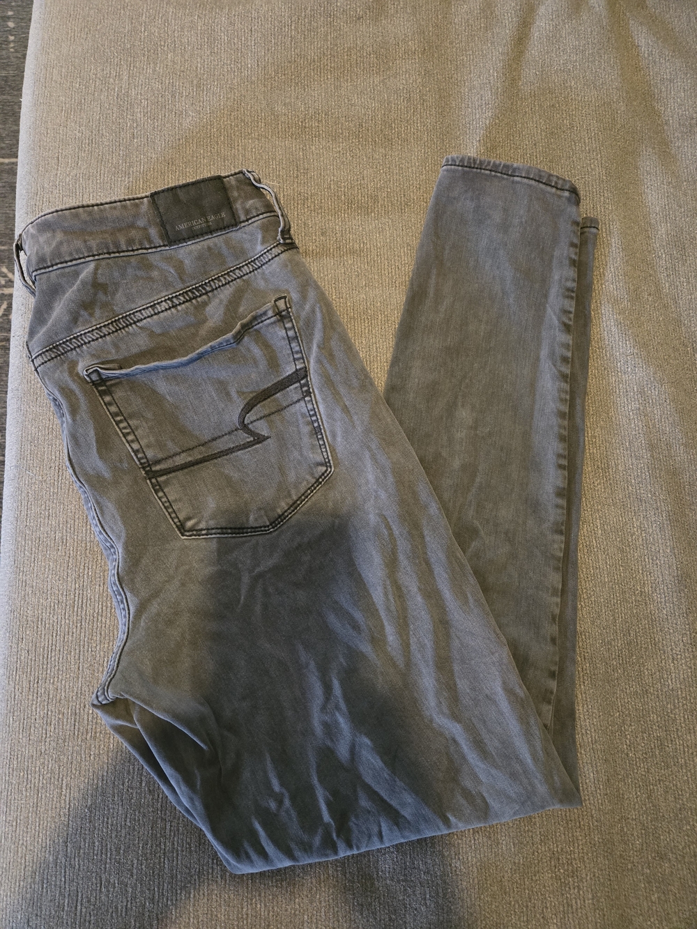 American Eagle Outfitters Gray Super Hi- Rise Jegging Jeans